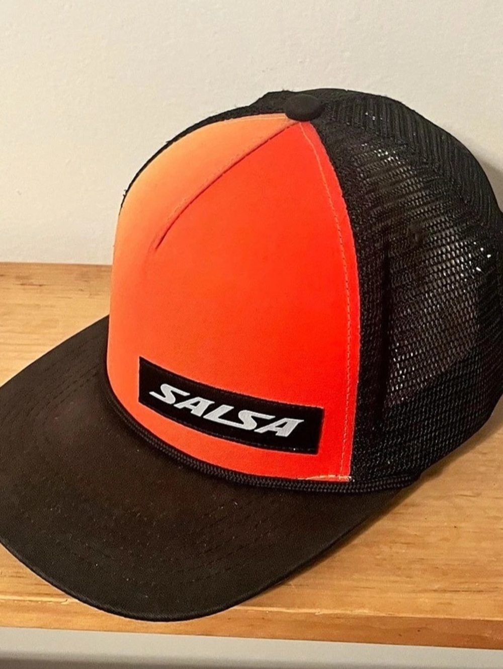 Salsa Orange & Black Cotton Trucker Hat Like New